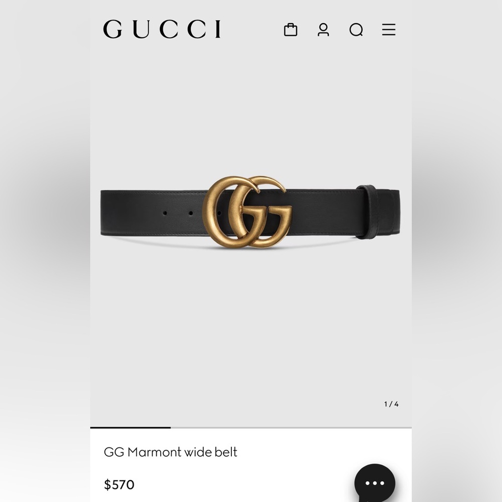 Gucci - GG Marmont Wide Belt